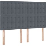 vidaXL krevet s prostorom za pohranu s led-om tamno siva 140 x 190 cm | shoptok.hr