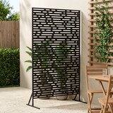  Zaslon za privatnost 100 x 50 x 180 cm Čelik Crna | shoptok.hr