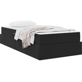 s madracem i skladištem Crna 100 x 200 cm Baršun | shoptok.hr