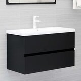vidaXL ormarić za umivaonik crni 80 x 38,5 x 45 cm od iverice Cijene