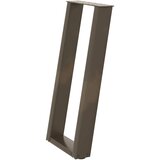  Noge za konzolni stol u obliku slova U, 2 kom, prirodni čelik, 38 x (72-73) cm, čelik | shoptok.hr