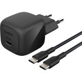 Belkin Paket hitrega stenskega polnilnika USB-C 45W Power Delivery in PPS s 1m kablom USB-C, Črna, (5000190865) | Shoptok.si