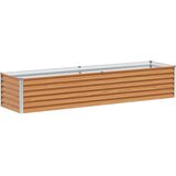  Vrtna visoka greda 195 x 50 x 36 cm Cinkana jeklena, (5000287760) | Shoptok.si