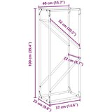  Stalak za drva antracit 40x25x100 cm hladno valjani čelik | shoptok.hr