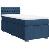vidaXL Krevet s oprugama i madracem plavi 90 x 190 cm od tkanine | shoptok.hr