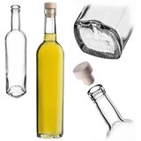 KADAX Lataro steklena steklenica 500 ml 0,5 l za vino, liker, vodko, liker s pluto, (5000355233) | Shoptok.si