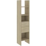 Maison Chic Knjižna omara - Knjižni regal sonoma hrast 40x35x180 cm iverna plošča, (21726126) | Shoptok.si