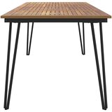  Vrtni stol s U-nogama 180x90x75 cm od masivnog drva bagrema | shoptok.hr