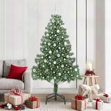 vidaXL Božično drevo med 300 LED z stojalom Zelena 210 cm PVC | Shoptok.si