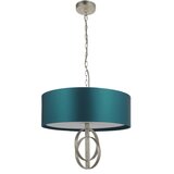  Endon 95224 - Luster na lancu 3xE27/10W/230V Ø 60 cm plavo/sivo | Eponuda.com