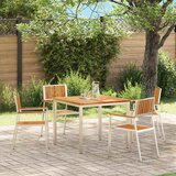  Vrtna stolica 4 pcs Smeđa 56 x 54,5 x 87 cm Čvrsto teak drvo | shoptok.hr