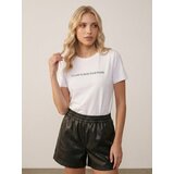 Sinsay Pamučna majica s natpisom | shoptok.hr