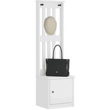 vidaXL Drevo za dvorano "SANDENS" bela 45x40x159,5 cm masivni les bora | Shoptok.si