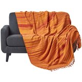 HOMESCAPES Prevleka za kavč in posteljo iz bombažne šenilje Tie Dye Orange, 150x200 cm, (20749895) | Shoptok.si