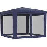  za zabave s 4 mrežasta bočna zida plavi 3 x 3 m HDPE | Eponuda.com