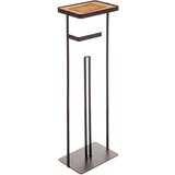 5five FIVE držač toaletnog papira i mobitela samostojeći 18x12x59.2cm metal crni | shoptok.hr