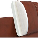 SOFA za dvije osobe Sjajno smeđa 188 x 81 x 89 cm Umjetna koža Slike