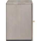 vidaXL Kopalna stenska omarica Siva 38 x 33 x 48 cm Trden mangov les | Shoptok.si