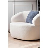 Livetastic FOTELJ, bela tekstil | Shoptok.si