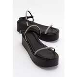 LuviShoes Ekos Women's Black Sandals Cene