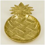 Signes Grimalt Kipci in figurice Majhen Pladenj Ananas Zlat Pozlačena | Shoptok.si