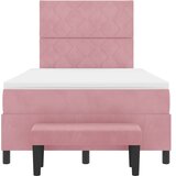  Krevet s opruga kutije Ružičasta 190 x 120 cm Baršun | shoptok.hr