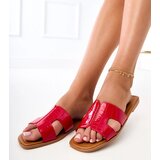 Gemre Red flat-soled flip-flops with Sarini embossing | shoptok.hr