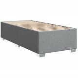  Okvir kreveta s oprugama i madrac svjetlosivi 90x200cm tkanina | shoptok.hr