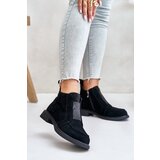 S. BARSKI Suede Low Ankle Boots With Flat Heel Insulated D&A | shoptok.hr