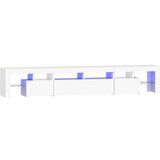 TV ormarić s LED svjetlima bijeli 230x36 5x40 cm | shoptok.hr