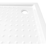 vidaXL Podloga za tuširanje s točkicama bijela 80 x 80 x 4 cm ABS | shoptok.hr