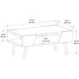 Woody Fashion aren - beige, light walnut beigelight walnut coffee table | Eponuda.com