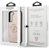 Guess GUHCS23M4GMGPI ovitek za Samsung Galaxy S23 Plus 5G - roza z zlatim logom | Shoptok.si
