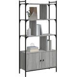  Regal za knjige s vratima boja hrasta 76,5x30x154,5 cm drveni | shoptok.hr
