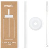 Muuki Silikonska slamica s čistilno krtačko/s pokrovom Clear – Cene