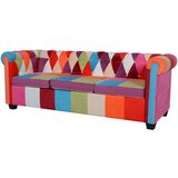 vidaXL Chesterfield kavč trosed iz blaga | Shoptok.si