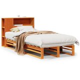 Krevet s regalom za knjige bez madraca 100x200 cm masivno drvo | shoptok.hr