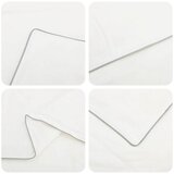  Poplun TRIER 240x260 cm 4 godi&amp;scaron;nja doba 350 GSM Bijela - 240 x 260 cm Slike