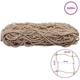  Mreža za potporu biljaka od jute Prirodna 2 x 10 m 100% Jut | shoptok.hr