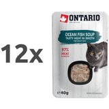 Ontario Cat juha - morska riba in zelenjava 12 x 40 g | Shoptok.si