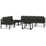 SOFA za jednu osobu s jastucima aluminijska antracit | shoptok.hr