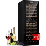 Klarstein Barossa 77 vinska vitrina, 48 cm, 77 steklenic, 2 coni, črna - | Shoptok.si