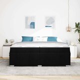  Krevetna konstrukcija s madracem Crna 200 x 200 cm tkanina | Eponuda.com