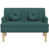  Klupa s jastucima tamnozelena 113 x 64 5 x 75 5 cm od tkanine | shoptok.hr