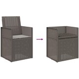  Vrtne stolice za blagovanje 2 pcs Svjetlosiva PP | shoptok.hr