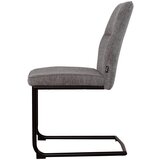 XORA nihajni stol, kovina, tekstil siva | Shoptok.si