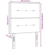  Glavna postelja z gumbi, temno siva, 80 cm, žamet, (22052175) | Shoptok.si