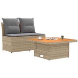  2 Kos Vrtna srednja sofa z dvigalno mizo poli ratan, (5000272267) | Shoptok.si