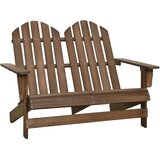vidaXL Vrtni stol Adirondack za 2 osebi trden les jelke rjav, (20659521) Cene