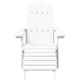  Vrtne stolice Adirondack s osloncem i stolićem HDPE bijele | shoptok.hr